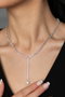 Heliophilia Silver CK9527 Collar de Metal Plata con Circones